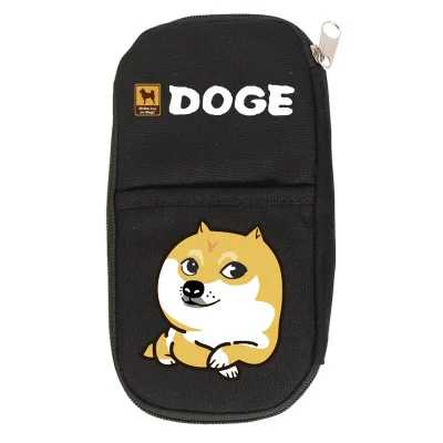 Style 13 Doge с милой собачкой корги Косплей Shiba «Лисья Секретная служба»(Inu Хаски для мальчиков и девочек с героями мультфильма кошелек Карандаш Чехол школьные принадлежности сумки студент подарок - Цвет: Style 13