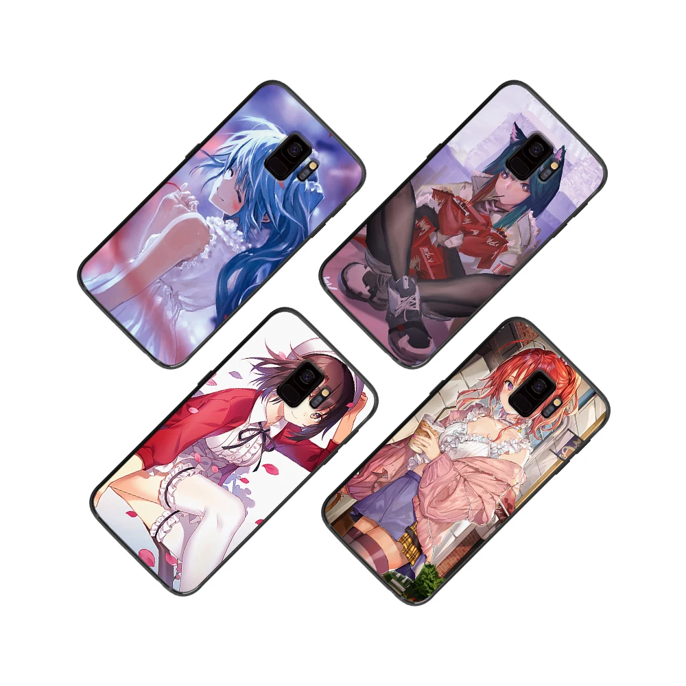 Japanese anime girl soft phone cover case for Samsung Galaxy S6 S7 S8 S9 S10e Plus Note 8 9 CASES | Мобильные телефоны и