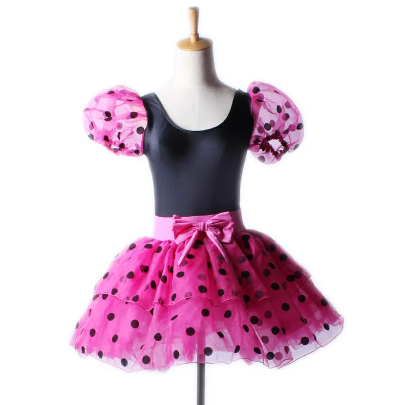 Новые балетные танцевальные костюмы для женщин и детей с волнистыми рукавами 2524