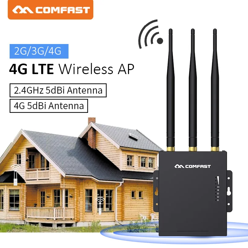 Comfast CF E7 waterproof 4G LTE outdoor AP wifi штекер маршрутизатора and play SIM карта передача в