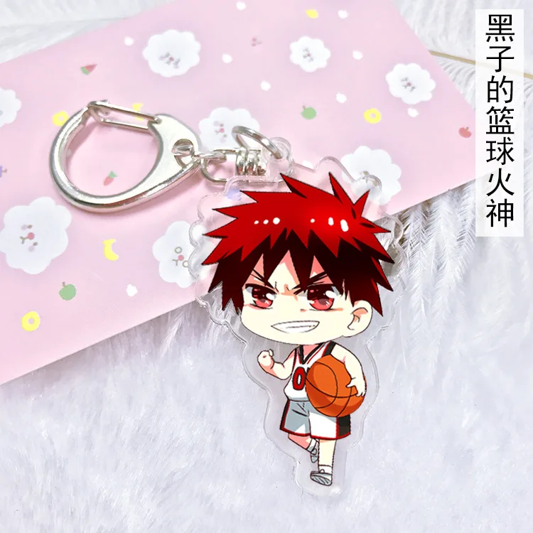 Мультфильм Kuroko no Basuke, Баскетбол куроко, акриловый брелок Kuroko Tetsuya Кагами Тайга кисэ рёта симпатичный кулон брелок ювелирные изделия Llaveros