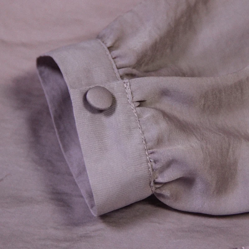 Женские блузки 2017 Yuzi. Может повседневные новые из полиэстера со стоячим