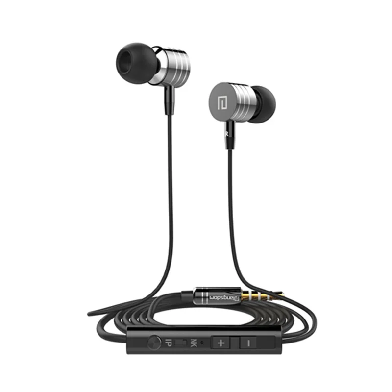 Горячая 3.5 мм Металл Стерео Бас в ухо Наушник Рекорды Студия Наушники С Mic Volume Control