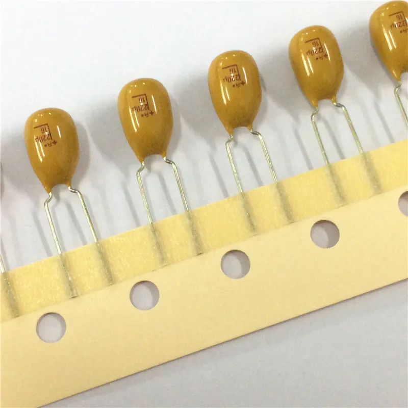 50 шт. танталовый конденсатор 220 мкФ 16V Новый 16V220uF DIP радиальный|capacitor 220uf 16v|220uf