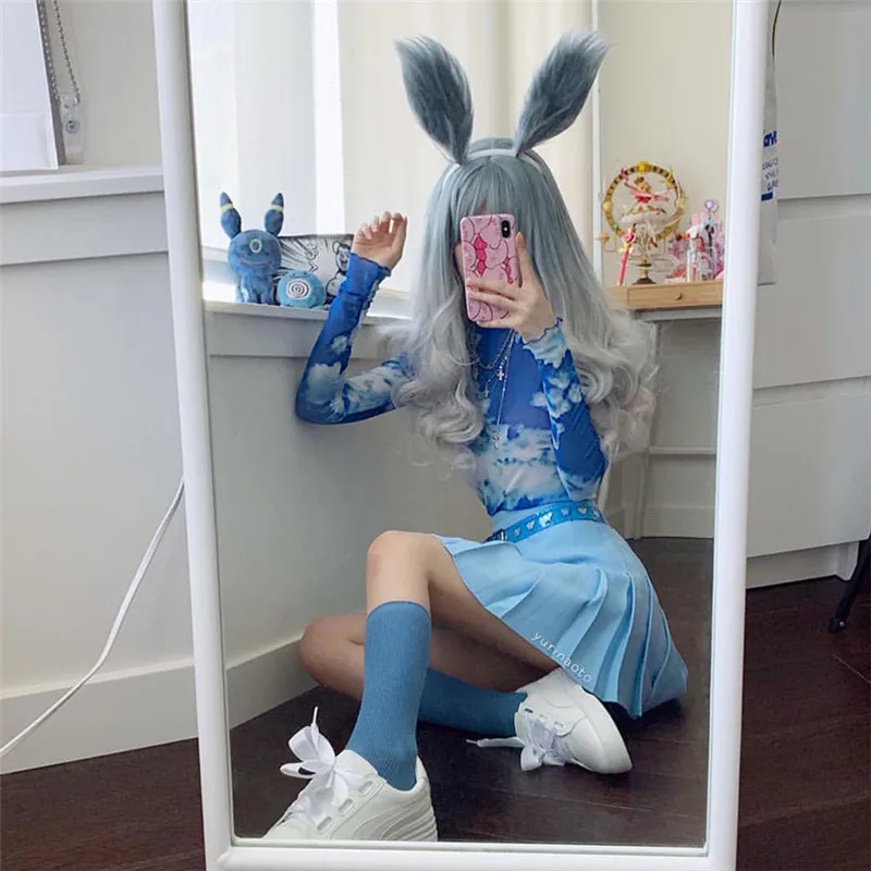 Женская Облегающая рубашка ulzzang Корейская короткая облегающая хипстерская с