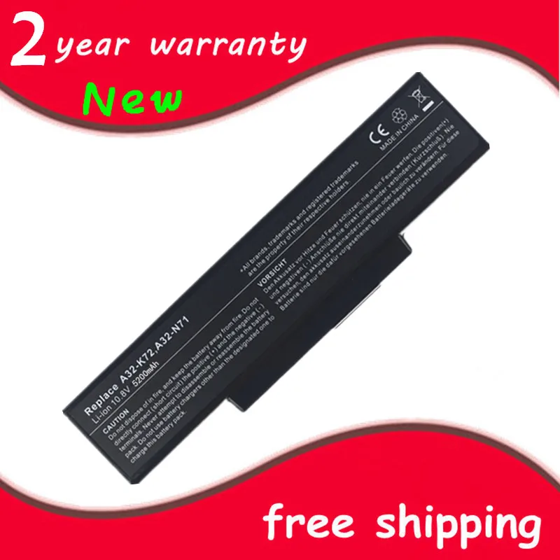 Новый аккумулятор для ноутбука ASUS K72 K72D K72DR K72DY K72F K72J K72JB K72JA K72JC K72K K72L K72N K72P K72Q K72R|new