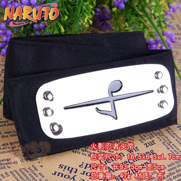 Аниме повязка Naruto Leaf деревенский логотип Konoha Uchiha Итачи Какаши Akatsuki членов косплей костюм аксессуары - Цвет: 10