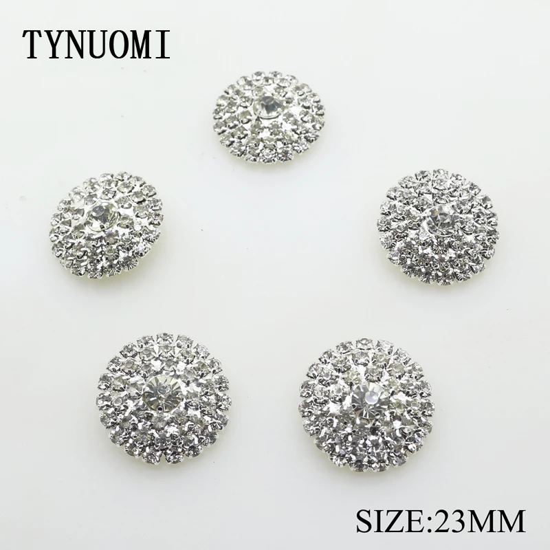 TYNUOMI 10 шт./lot23MM пуговица со стразами Одежда швейная Декоративная Кнопка DIY ремесло