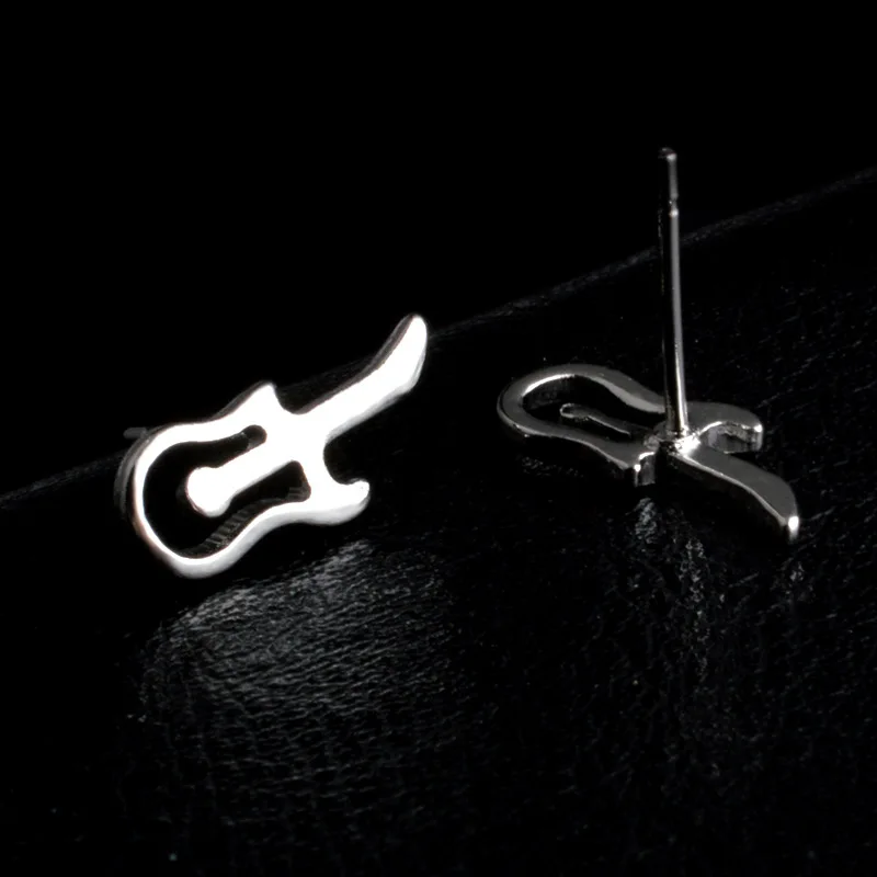 Серьги пусеты ONSTALL Treble Clef музыкальные дикие милые модные капельки гитара ноты