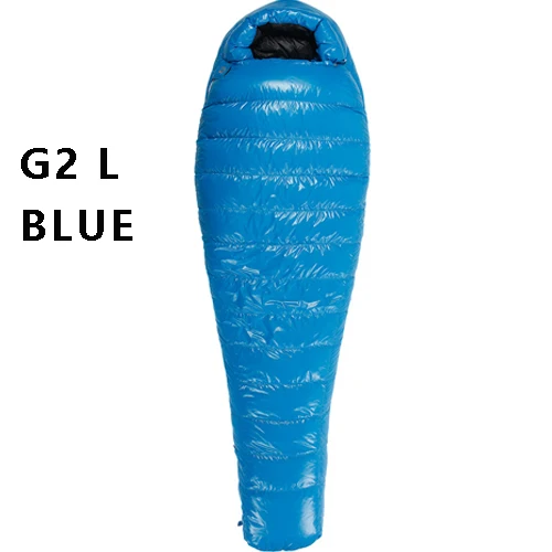 G2 L BLUE G1/G2/G3 Aegismax профессиональный Сверхлегкий Открытый белый гусиный пух Зимний Мумия Тип спальный мешок - Цвет: G2 L BLUE