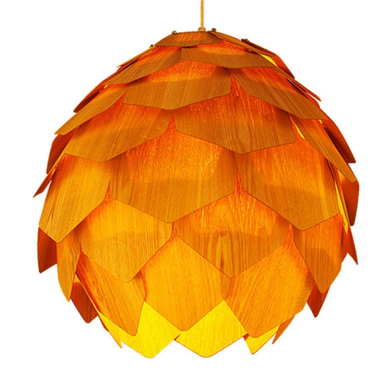 Фумат ручной работы деревянный абажур подвесные светильники для гостиной