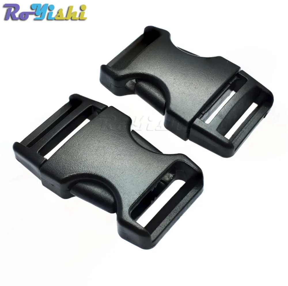 

Plastic Side Release Buckles Backpack Straps Webbing 19mm 25mm 31mm 38mm Black