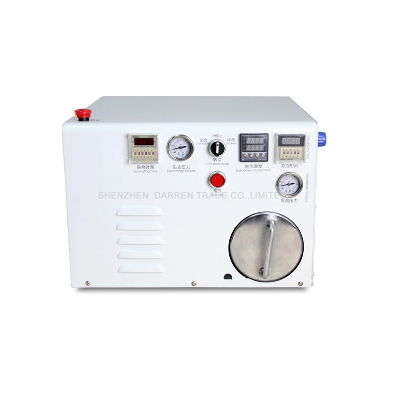 

7''LCD Screen OCA Laminating Machine Vacuum Laminator with Built-in Air Compressor & Vacuum Pump & Debubbler TBK