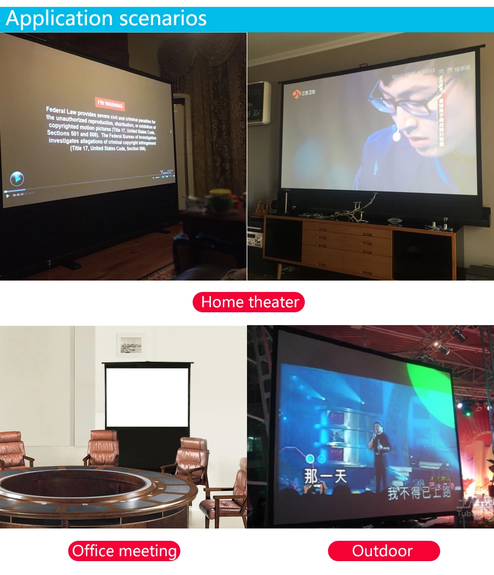 Rigal 80 100 дюймов 16:9 переносной пол Pull Up проекционный экран KTV встречи открытый фильмы RD817 экран для hd-проектора