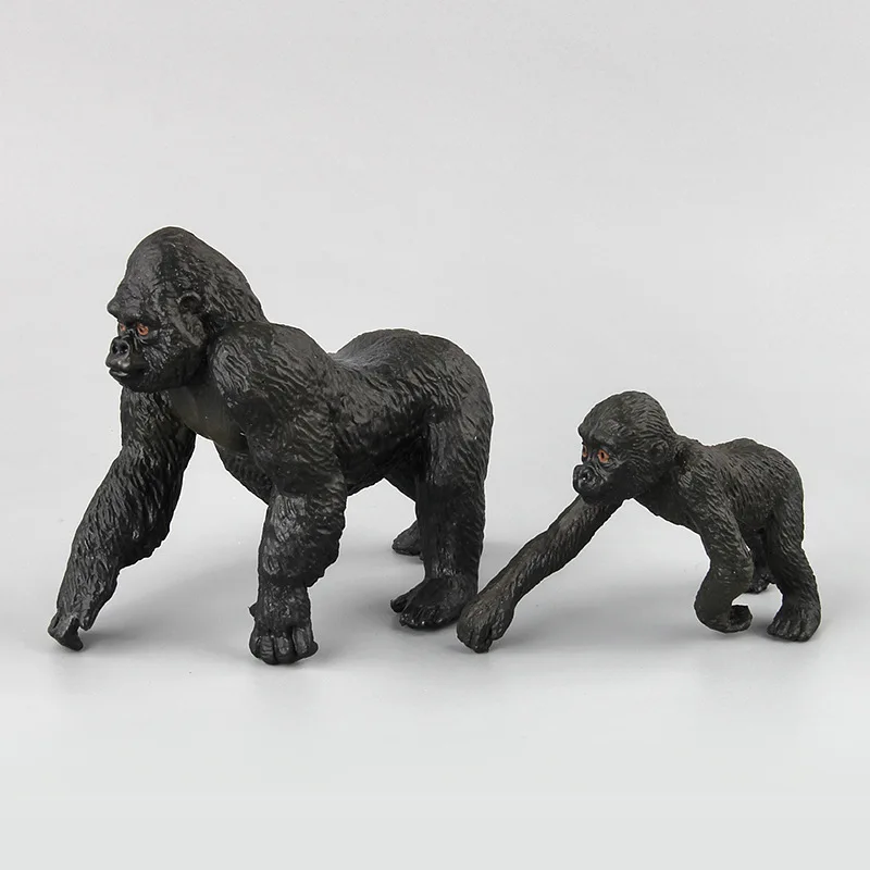 Милый Набор фигурок Chimpanzees модель обезьяны игрушки для детей мальчиков T Rex