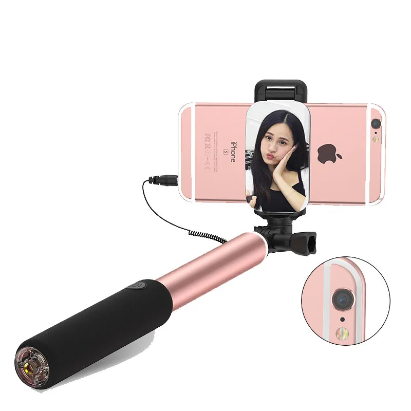 Vitopal большое зеркало проводной Выдвижная монопод Штатив ручной Selfie палка для iPhone