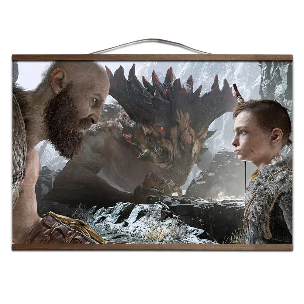 God Of War 4 видео игры узорные постеры и холст печатных живопись художественная Стена Фотографии домашний декор для гостиная украшения - Цвет: 6