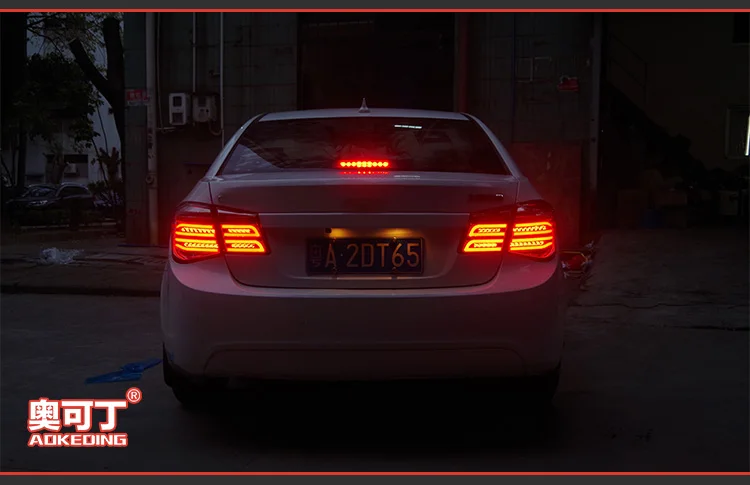 AKD Тюнинг автомобилей задние фонари для Chevrolet Cruze 2009 задние фонари светодиодный DRL ходовые огни Противотуманные фары с ангельскими глазками задние габаритные огни