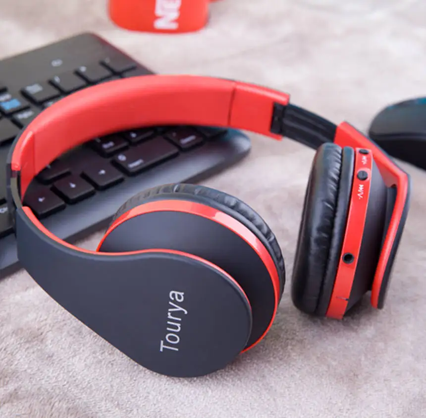 Беспроводные наушники Tourya B2 Bluetooth гарнитура складные с микрофоном поддержка TF