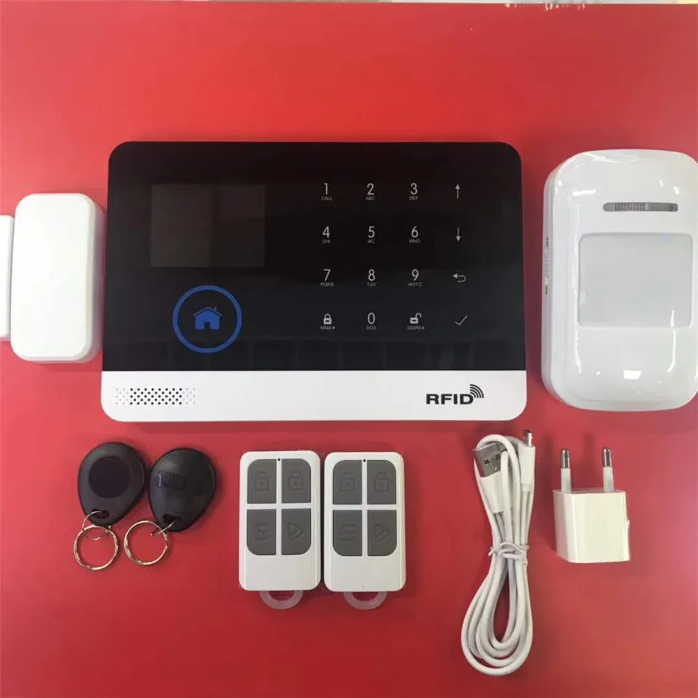 Multi-Language Wireless WIFI / GSM Home Burglar Security GSM Alarm System APP Remote Control