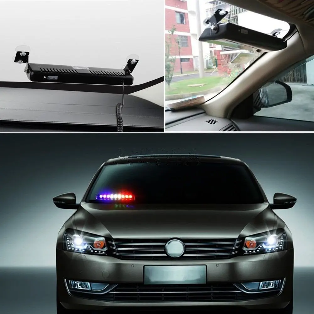 9 светодиодный 12V автомобиль стробоскопа Предупреждение аварийный светильник S1