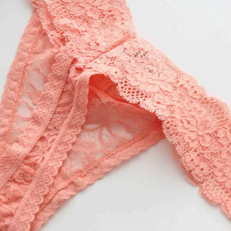 Сексуальные кружевные прозрачные трусики стринги с цветочным принтом XXL