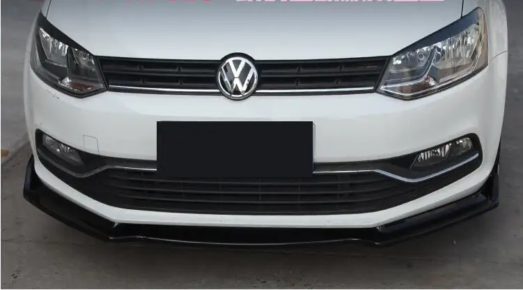 ABS передний сплиттер бампер спойлер Диффузор Крышка для VW POLO по EMS