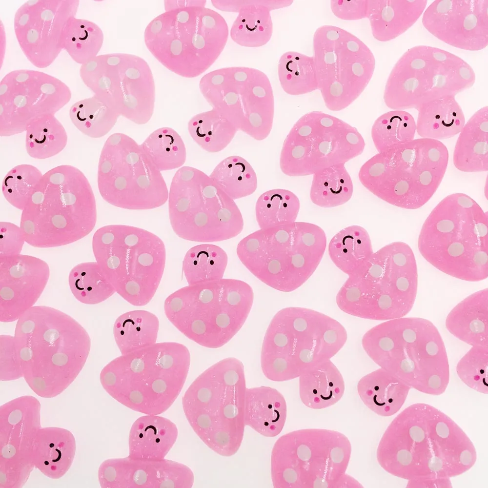

50 шт, головистой формы, из смолы, плоская спина, кабошон Kawaii розовый гриб Сделай Сам ремесленные украшения для детей Скрапбукинг embellishmet 16*19 м...