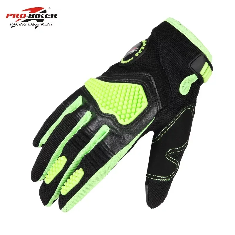 Pro Biker мужские Натуральные Кожаные Мотоциклетные Перчатки Мото Защитные