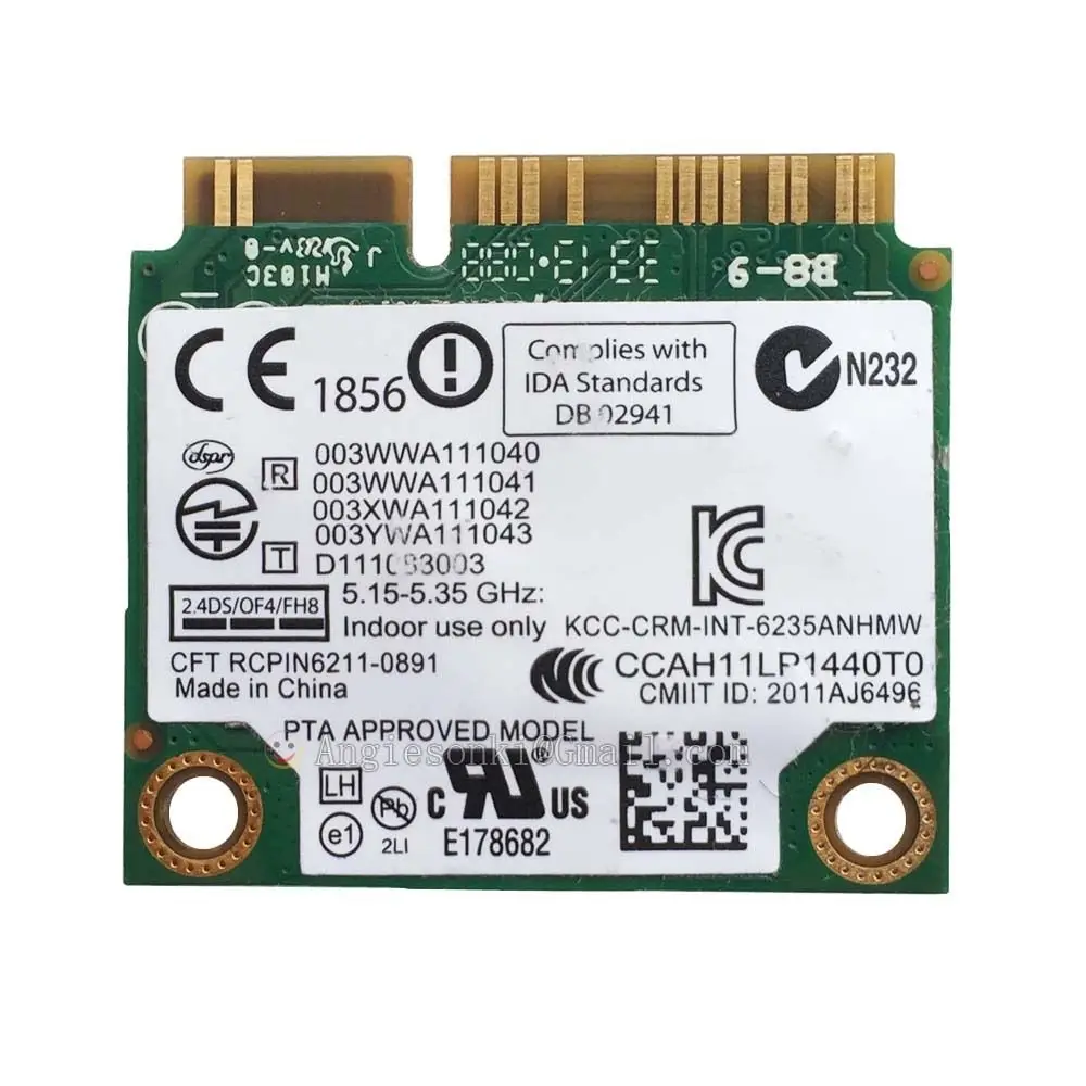 6235ANHMW SPS 670292 001 6235AN + BLUETOOTH 4 0 PCIE 802.11agn 300 Мбит/с 2 4G/5 ГГц Wifi карта для COMPAQ WIRELESS N 6235 hp|5ghz