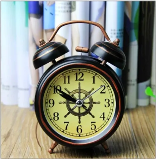 

Подлинный бесшумный ночник Kangbasi в стиле ретро, имитация механического колокольчика, Европейский настольный маленький будильник, кровать, с...