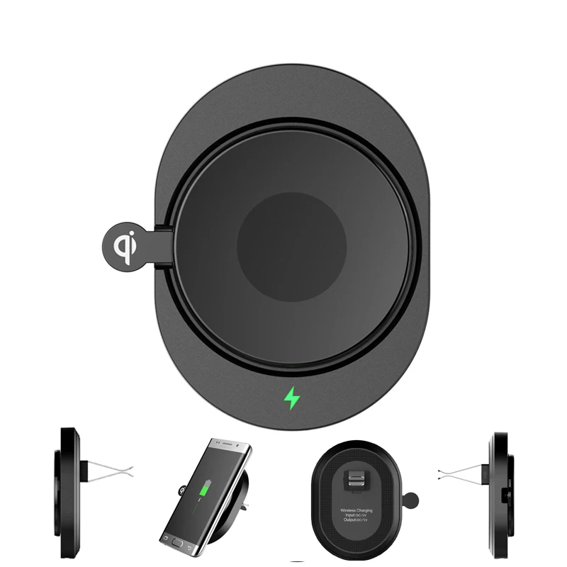 Vacuum Car phone holder QI Wireless charger for iphone x xs max 8 samsung s9 s8 s7 note9 fast charging support telephone voiture | Мобильные