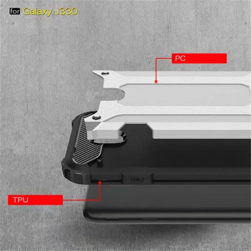 Чехол Micgita для samsung Galaxy J3 2017 J330G/DS Armor TPU PC жесткий чехол противоударный полный