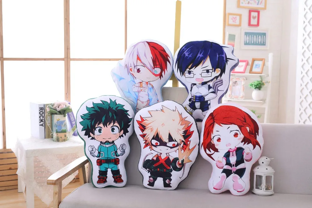 My Hero Academic Аниме Boku Yoh Asakura Katsuki Bakugo Shoto Toooroki мягкая Боевая подушка мягкая плюшевая игрушка детский подарок для фанатов игры
