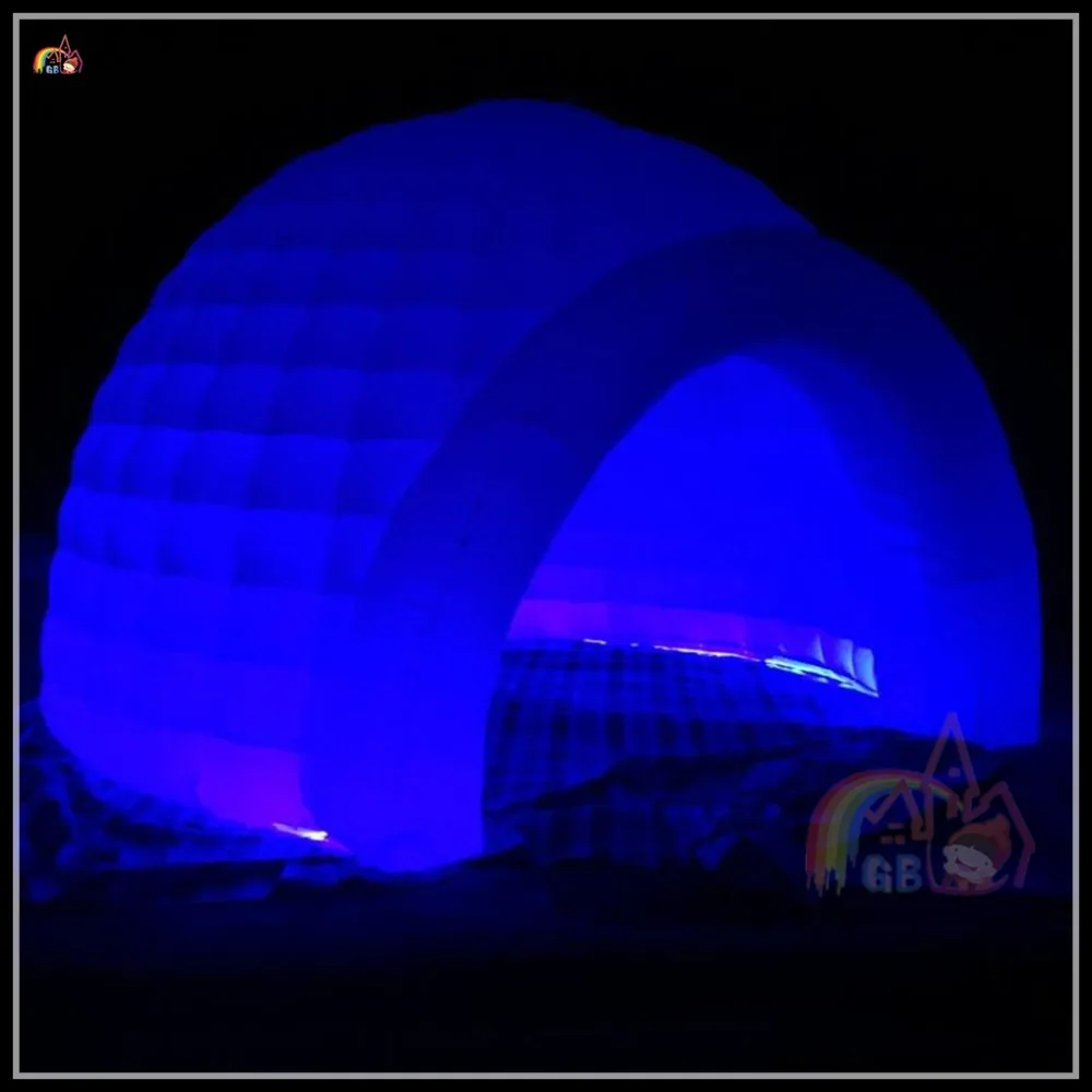 Новый Продукт Надувные Круглой Формы Photo Booth Светодиодные Иглу Шатровым Куполом