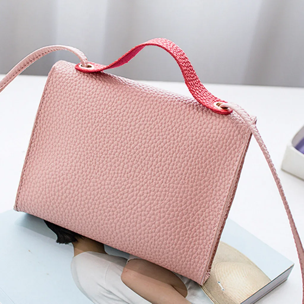 2019 Лидер продаж модные женские сумки с застежкой Хит цветные на плечо сумка