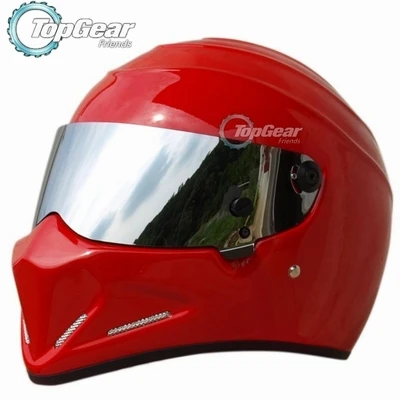Red H Silver Vison Для TopGear шлем Стига Capacete Casco De Collectable как Симпсон-красный или зеленый шлем со многими стилями козырьков/ Stig - Цвет: Red H Silver Vison