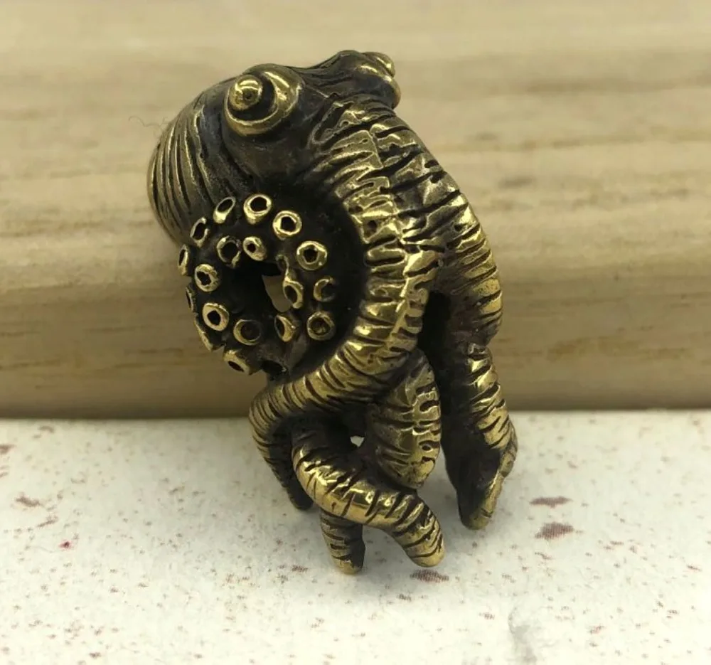 EDC нож бусины латунь Осьминог бусы на шнурок Паракорд инструмент кулон