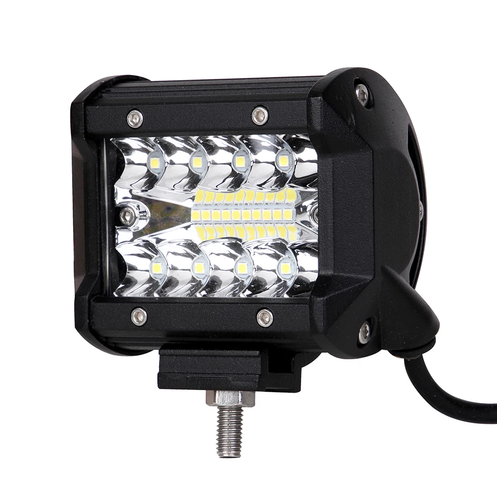 YB Yiba светодиодная панель для внедорожников, грузовиков, тракторов, лодок, прицепов, внедорожников 4x4 SUV ATV 12V 24V комбинированный луч 4 дюйма 60W рабочий свет.