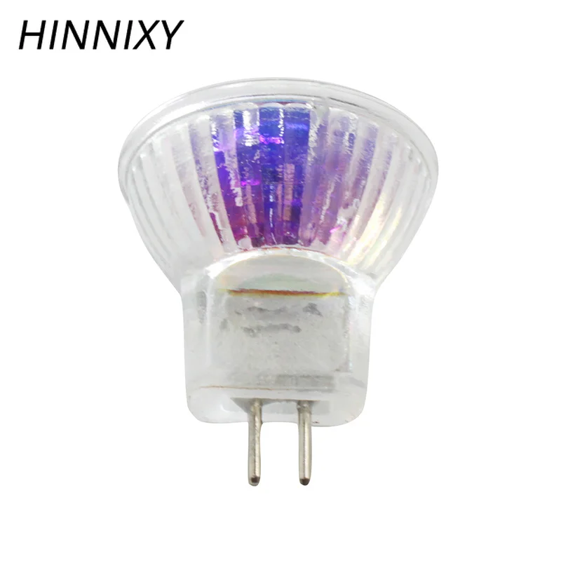 Hinnixy 10 шт./лот MR11 GU5.3 сверхъяркий Регулируемый галогенная лампочка направленного света 12 V/220 V 35 W/50 W Маслосборник Форма лампы прозрачное стекло Стекло