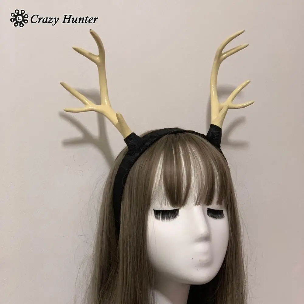 Девушки/Женщины стимпанк олень ободок с рогом головные Уборы Хэллоуин косплей