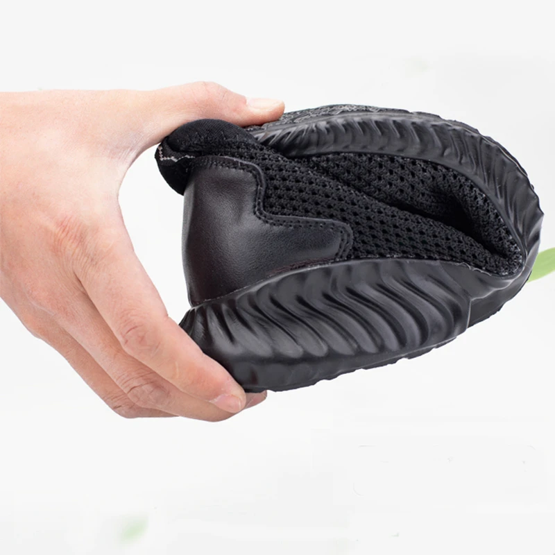 Мужская дышащая Рабочая безопасная обувь ботинки со стальным носком