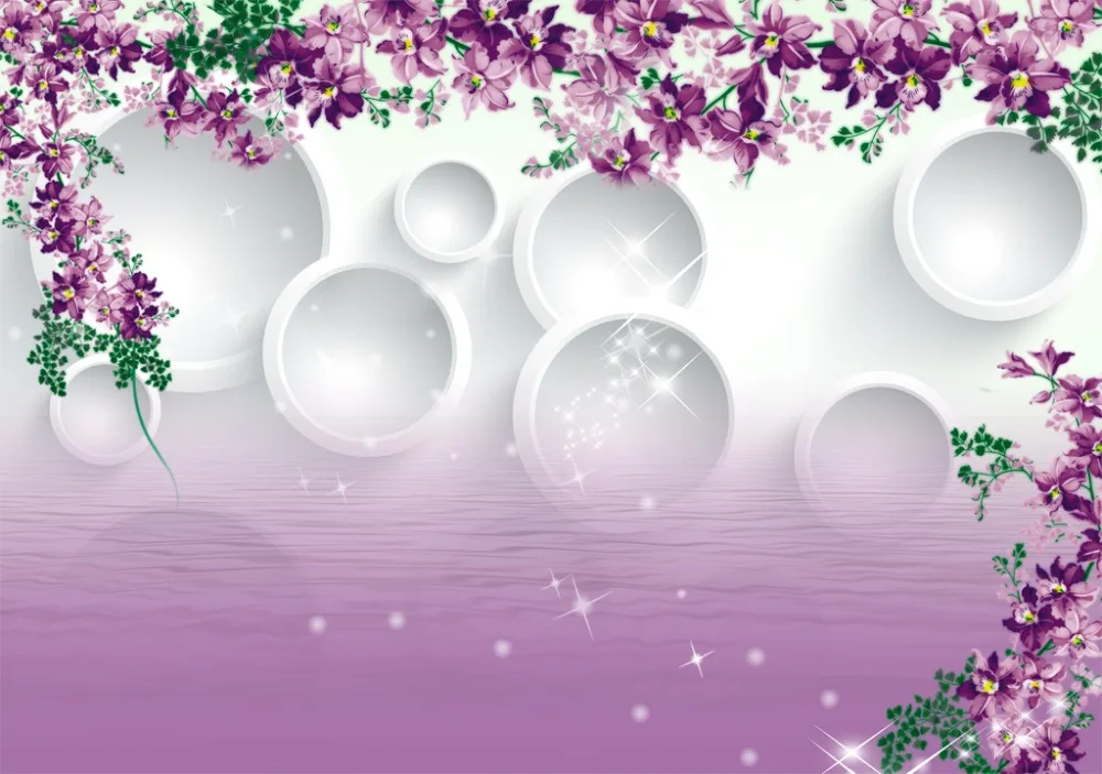 Photo 3D Curtains for Living Room Window purple curtains | Дом и сад