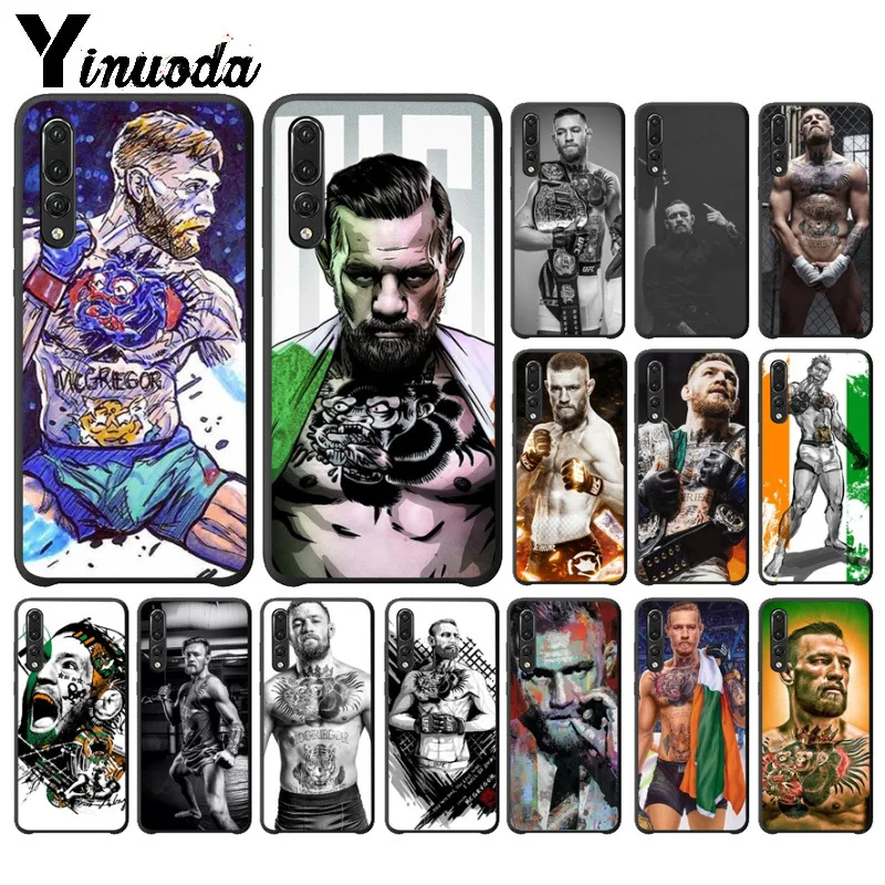 Yinuoda Conor McGregor черный мягкий чехол для телефона из ТПУ Huawei P10 plus 20 pro P20 lite mate9 10 honor view10