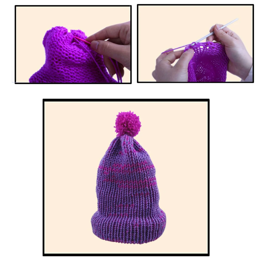 Бытовая ручная вязальная машина DIY Scraf Hat Sock девушки ткацкий станок вязать детская одежда швейный инструмент обучающая игрушка