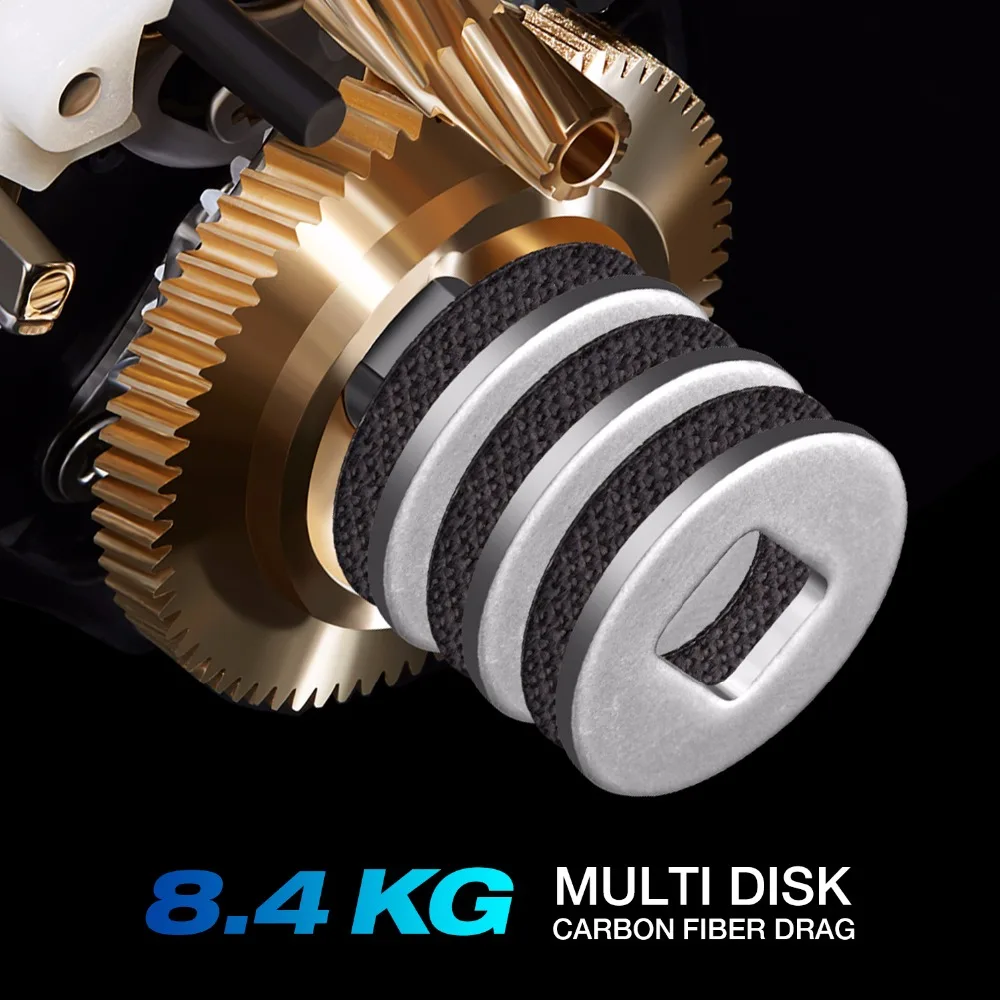Piscifun Perseus baitcasing катушка 6,3: 1 Передаточное отношение 8,4 кг Макс сопротивление 6 BB двойной Магнитный центробежный тормоз спиннинговая катушка для ловли рыбы в пресноводных водоемах