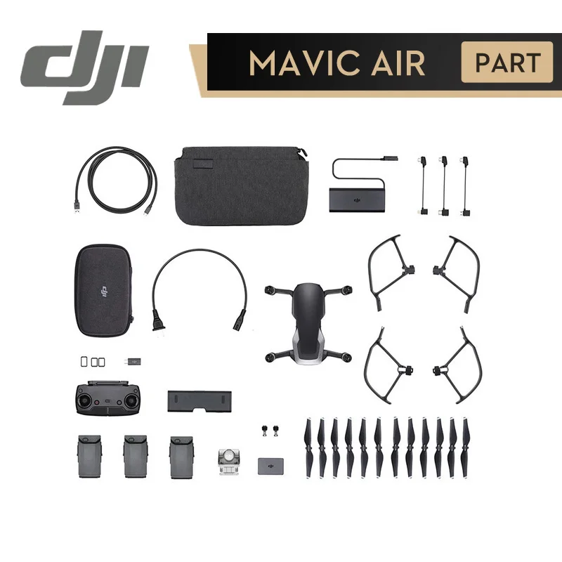 DJI Mavic Air Fly More Combo Камера для гоночного дрона радиоуправляемого вертолета 3 осевой