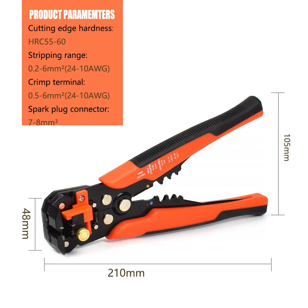 Toolour саморегулирующиеся изоляционные плоскогубцы для зачистки проводов