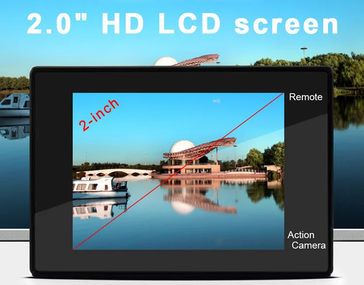 Оригинальная Экшн-камера 4K 30fps 1080P 60fps Full HD Allwinner wifi 2," экран мини шлем Водонепроницаемая Спортивная DV камера