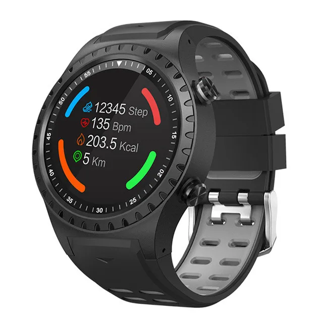 gray Горячие gps M1 Смарт-часы вызов мульти-спортивный режим компас высота Dail вызов SIM карта Спорт цветной экран для мужчин Bluetooth SmartWatch - Цвет: gray